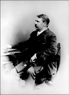 Porträtt av författaren Viktor Rydberg