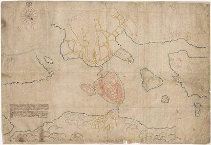 1625 års karta över Stockholm (Den äldsta kända Stockholmskartan)