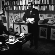 Interiör från Libris antikvariat på Kommendörsgatan 14
