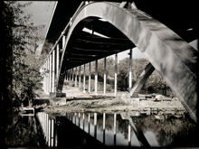 Västerbron, vy under bron