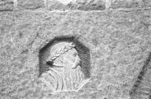 Stadshuset. Blå Hallen, relief av Gustav Vasa