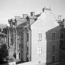 Engelska radhusen, uppförda av Bostadsaktiebolaget Holmia, Kristinebergsvägen
