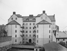 Bondegatan 74. Danelii stiftelsen för självförsörjande kvinnor. Gårdsinteriör