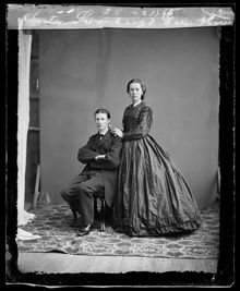Porträtt av doctor Svanberg och demoiselle  Hasselgren