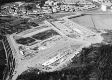 Flygbild över Årstafältet