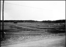 Utsikt över Pungpinan småstugeområde i  kvarteret Fliten