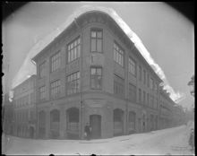 Svenska tryckeribolaget i hörnet av Klara Norra kyrkogata 4 och Klarabergsgatan 54