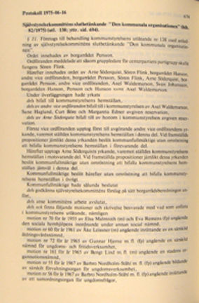Stockholms kommunfullmäktiges protokoll 19750616, paragraf 11.