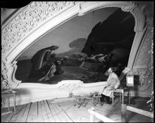 Väggmålning av och med Julius Kronberg i Adolf Fredriks kyrka