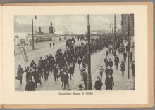 Bondetåget 1914. Bondetåget lämnar K. Slottet.