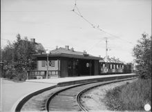 Skarpnäck, ändhållplats för spårvagnar