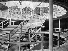 Fiskeripaviljongen vid Stockholmsutställningen 1897 under byggnad