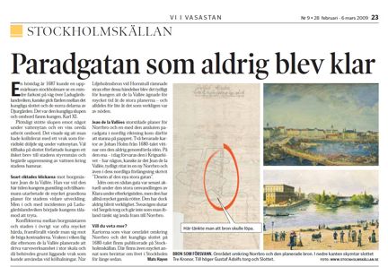 Paradgatan som aldrig blev klar