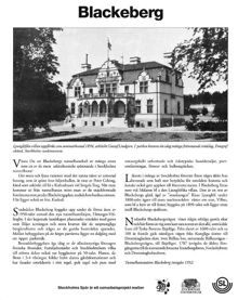 Blackeberg - kort beskrivning av områdets historia