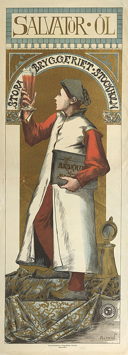 Salvator Öl, Stora bryggeriet, Konstnärliga affischer No 18