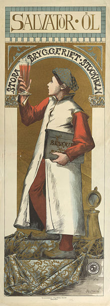 Salvator Öl, Stora bryggeriet, Konstnärliga affischer No 18