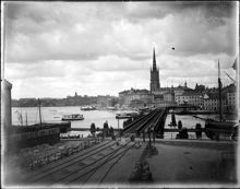 Järnvägsbron från Södermalm till Riddarholmen och Gamla stan