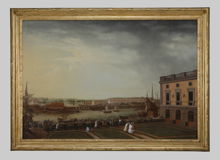 Utsikt från Logården mot Blasieholmen, kyrkholmen och Skeppsholmen