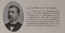 Salomon August Andrée. Ledamot av stadsfullmäktige 1891-94