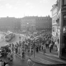 Cyklister vid Kornhamnstorg