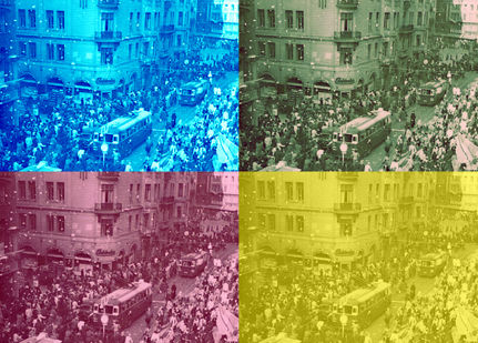 Fyra ögonvittnen från Kungsgatan den 7 maj 1945