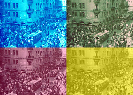 Fyra ögonvittnen från Kungsgatan den 7 maj 1945