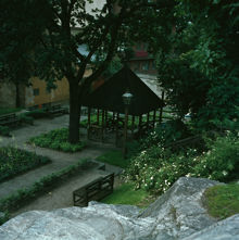 Liten park vid Glasbruksklippan, nuvarande Glasbrukstäppan