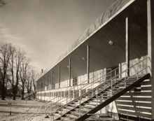 Baksidan av läktaren, Kristinebergs Idrottsplats, maj 1933