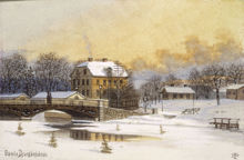 Gamla Djurgårdsbron och Pontinska villan