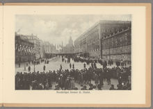 Bondetåget 1914. Bondetåget lämnar K. Slottet.