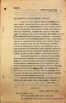 Vädjan om hjälp mot masslakt av samernas renar 1932