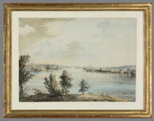 Bergshamra. Tivoli vid Bergshamra, sett från Brahelund d. 19 juni 1786