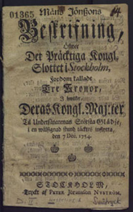 Text tryckt i frakturstil