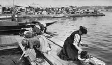 Tvättbryggan söder om Fiskarhamnen vid Slussen