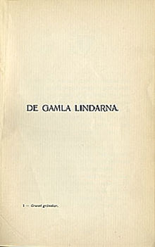 De gamla lindarna. / Hugo Öberg