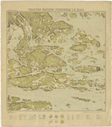 Trakten omkring Stockholm i 9 blad 1861 – kartblad 7 ”Nordöstra bladet”, översett 1892