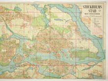 1944 års karta "Stockholms stad med förstäder", utsnitt b