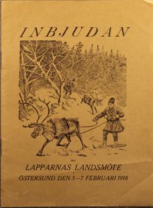 "Inbjudan till Lapparnas Landsmöte" - 1918
