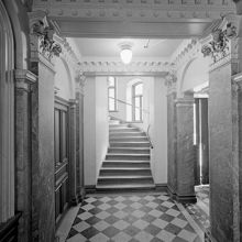 Skeppargatan 52. Interiör från entrén