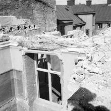 Hornsgatan 20-24 under rivning 1950