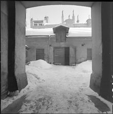Döbelnsgatan 60, kv. Geten. Motorverkstad på gården