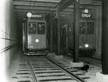 Katarinatunneln, Spårvagn nummer 8 till Skarpnäck 1933