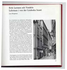 Erik Larsson och Vendela Lohrman i von der Lindeska huset / Lars Bengtsson