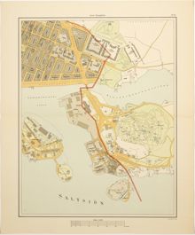Karta "Bladet Djurgården" 1899