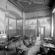 Götgatan 72. Restaurang Druvan. Väggmålningar