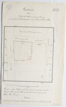 Underlag för bygglov år 1878, fastigheten Kronkvarnen 26