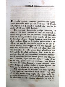 "Landtbruket vid Enskede" - utdrag 1849