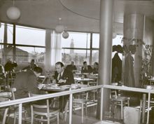 Restaurang Rotundan. Interiör av övervåningen.