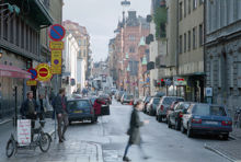 Riddargatan österut sedd från Nybrogatan