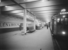 Station Ringvägen. Perrong sedd  från norr